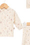Baby Girl Cute Floral Printed Newborn Hospital Release Set of 3 - 3
