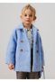 Girl's Blue Bag Coat - 3
