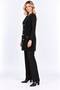 Women's V-Neck 4-Button Pocket Detailed Shardonlu Furry Long Knitwear Vest - 7