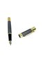 Luxury Boxed Metal Fountain Pen - Stylish Gift Signature Pen with Black and Gold Detailing - Smoked - 2