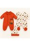 100% Cotton Newborn 👶   2-Piece Jumpsuit + Hat Set - 4