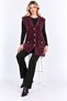 Women's V-Neck 4-Button Pocket Detailed Shardonlu Furry Long Knitwear Vest - 2
