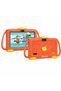 P600 Kids Tablet Orange – 7 Inch HD Display, 6GB RAM 128GB Storage, Android 10.1, 3000mAh Battery, WiFi, Front & Rear Camera, Shockproof Protective Case