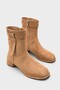 Emiline Round Toe Short Heeled Zippered Women's Boots