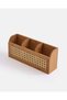 Brown Rectangle Cutlery Holder - 4