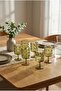 Set of 6 Acrylic Water Glasses with Embossed Pattern, 340 ml - 4