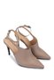 Women's Genuine Leather Mink Heeled Shoes - 2