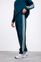 Men's Long Sleeve Baggy Compak Fabric Side Stripe Suit - 3