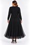 Plus Size Skirt Tutu Stone Embellished Skirt Set Black - 5