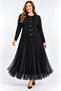 Plus Size Skirt Tutu Stone Embellished Skirt Set Black