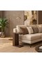 Modern Design Rectangular Side Table-Brown