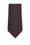 Navy Blue Striped Brown Tie – 8 cm Wide - 6