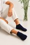 Men's Set of 12 Navy Blue Bamboo Booties Socks - 3