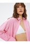 X Sibil Çetinkaya - Beach Dress Shirt with Long Sleeves and Pocket Detail - 2