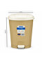 Go Clean Plastic Pedal Dust Bin Beige with Cream - 42×38cm - 5