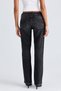 Angelina Vintage Detailed Black Color Low Waist Slim Fit Jeans - 2