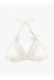 X Sibil Çetinkaya - Triangle String Bikini Top with Bow Detail