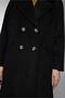 Double-breasted Collar Pocket Detailed Black Brown Coat 13300 - 3