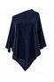 Women's Asymmetrical Knitwear Poncho Winter Stylish Knitted Loose Casual Combination - Women's Poncho - 3