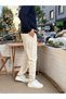 25-12 Regular Fit Gabardine Trousers Cream - 3
