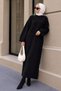 Bearded Soft Knitwear Dress Tsd260303 Black - 5