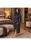 Ekol Hooded Dark Gray Bathrobe - Bathrobe with Size Options - 3
