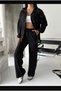 Women's V Parachute Garnished Tracksuit Set - 3
