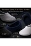 Men's Bamboo 8-Pack Ballerina Socks Invisible No Show Seamless Silicone Heels - 2