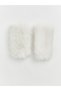Ozmarka New Season White Faux Fur Look Women's Fingerless Gloves
