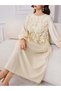 Rochie maxi, crem - 2