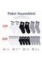 Night Wak Women's Panda Patterned Short Socks 12-Pack |   80% Cotton Seamless, Black White Gray - 7