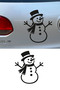 New Year Snowman Sticker – Decorative Decal for Car Windshield, Helmet, and Laptop 12X15Cm - 3