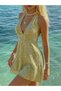 Rochie mini, verde - 2