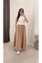 Thick Tencel Hijab Skirt - 5036 - Bp - Camel
