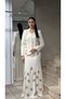 Women's Floral Embroidered Stand Collar Jacket Skirt Two-Piece Set – Lined, Beaded, Long Skirt Special Occasion Set - 5