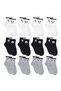 Night Wak Women's Panda Patterned Short Socks 12-Pack |   80% Cotton Seamless, Black White Gray