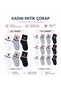 Night Women's Strawberry Patterned Short Socks, Pack of 6 |   80% Cotton Seamless, Black White Gray - 7