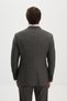 Plaid Slim Fit Mono Collar Vestless Men's Suit Black - 45493.26K - 4