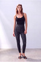 Women's Anthracite Leopard Patterned Single Jersey High Waist Elastic Leggings Pippa