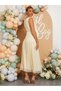 Rochie maxi, crem - 5