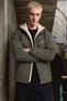 Men's Hooded Stylish Winter Pocketed Long Sporty Genuine Fur Raincoat - 5