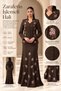 Women's Floral Embroidered Stand Collar Jacket Skirt Two-Piece Set – Lined, Beaded, Long Skirt Special Occasion Set - 7
