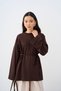 Women's Front Grass Detail Sweatshirt Brown - 2