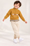 Boy's Plaid Detailed Sweatshirt and Pants 3 Thread 2-Piece Set - 2