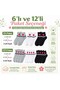 Night Wak Women's Floral Patterned Short Socks, Pack of 6 |   80% Cotton Seamless, Black White Gray - 6