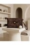 Women's Portfolio Bag Wrist Strap Clutch Handbag - 3