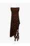 Strapless Tulle Stones Asymmetrical Mini Evening Dress 5Sak80057Fk - 3