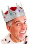 Silver Color Adult and Child Compatible King Crown Royal Crown 60 cm
