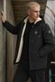 Men's Hooded Stylish Winter Pocketed Long Sport Black Furry Raincoat - 4