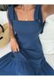 Rochie midi, albastru - 5